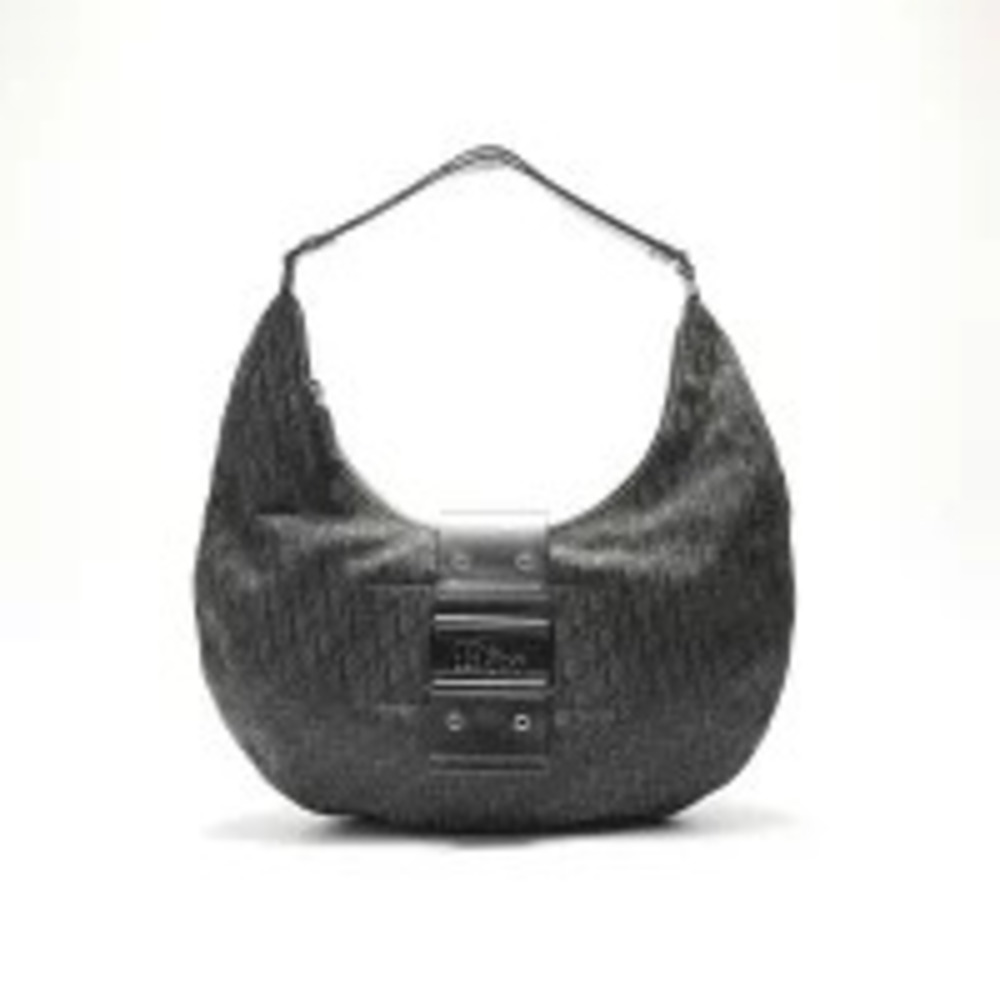 Christian Dior Trotter Street Hobo Bag Shoulder Black